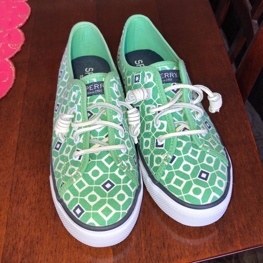 Women’s Green Sperry Shoe